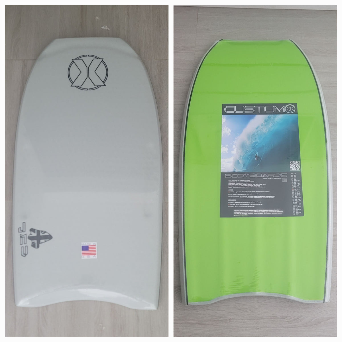 BODYBOARD CUSTOM X JMV QUAD 40.5" CRESCENT TAIL