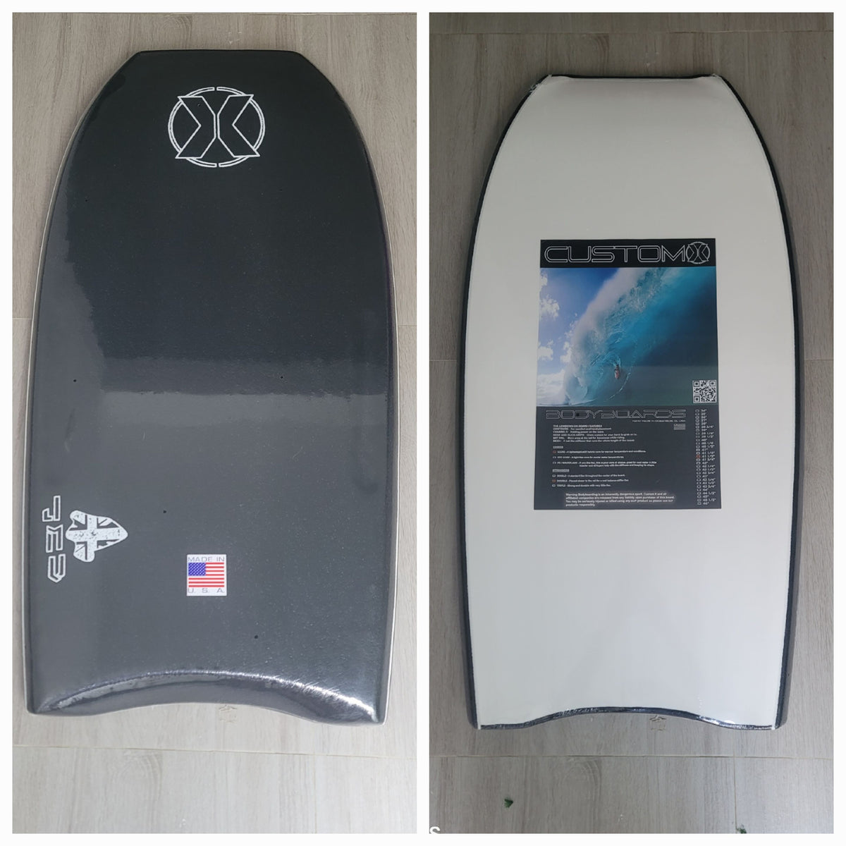 BODYBOARD CUSTOM X JMV QUAD 40.5" CRESCENT TAIL